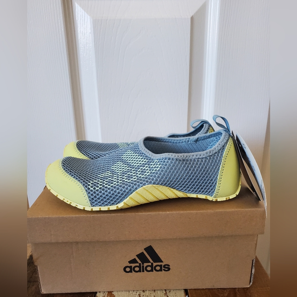Adidas Kurobe Water Shoes Blue and Yellow